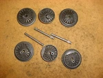 Marx Parts O27 Trains 333 1829 Smoking Steam Engine Wheel Set W/rubber Tire. Fixed Price $18.00.
