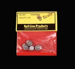 Scale Keil Line Products Passenger Car Toilets (4), Part 48-253, Nos. Fixed Price $10.20.