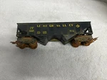Marx Lv 21429 8-WHEEL Lehigh Valley Bay Hopper Yellow Lettering. Fixed Price $55.00.