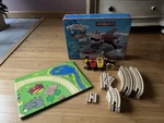 Vintage 1999 Thomas Wooden Railway Circus Set With Box Learning Curve Clickety. Fixed Price $40.00.