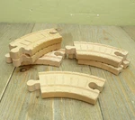 Thomas Wooden 1/2 Curve Track Small Learning LC99234 Clickity-clack 6 Pc. Fixed Price $9.90.