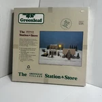 Greenleaf Village Station Store #8025 Vtg 1987 Sealed Model Kit Made In Usa Wood. Fixed Price $18.99.