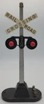 Lionel 154 Highway Signal Base And Post Assembly With Railroad Crossing. Fixed Price $13.00.