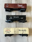 American Flyer 24003 Boxcar, 24203 Hopper, 24039 Rio Grande. Fixed Price $65.60.