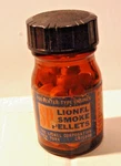 Super Rare Lionel Postwar Sp Smoke Pellets -tall Brown Bottle- Full-read-exc- Nr. Fixed Price $225.00.