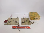 2X Kibri " Bravo H0 Ac Tin Railroad Crossing With Light 1X Box #EF483-1. Fixed Price $75.19.