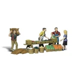 New Woodland Scale Farmers Market Train Figures A2750. Fixed Price $28.43.