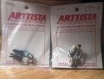New Arttista 1116 Standing Couple & 1236 Sitting Metal Hand Painted Usa. Fixed Price $29.99.
