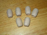 Lionel Prewar Trains Barrels Set Of Six For Gondolas 7/8 Inch Tall. Fixed Price $5.99.