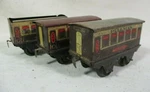 3 Hornby Zena Pullman Passenger Cars Scale Model Railway Meccano Train (H-4). Fixed Price $63.99.