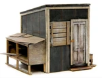 Banta Modelworks 6144 Scale Lineside Tool Shed Craftsman Kit. Fixed Price $40.00.