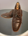 Mens Cole Haan Lionel Longwing Dark Brown Leather Derby Us Size 10.5 C13036. Fixed Price $23.50.