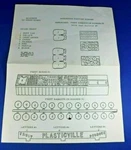 O/s - Plasticville #1806 Roadside Stand Reproduction Instruction Sheet Only. Fixed Price $9.35.