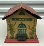 Lionel Gauge 48W Whistle Train Station Tin Litho Not Tested Prewar Nice Shape. Fixed Price $36.00.