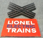 Lionel #1023 Crossing Train Track For O27 Gauge Original Box Postwar. Fixed Price $12.00.