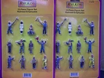 24 Piece Mth Gauge Hand Painted Railroad Employee Workman Plastic Figures New. Fixed Price $54.88.