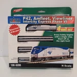 Kato Scale Amtrak Intercity Express Set Amfleet Viewliner P42 106-6285. Fixed Price $149.99.