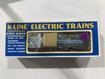 K-line K-647402 -- O/O27 1995 Toy Fair Christmas Boxcar Nib. Fixed Price $9.95.