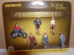 Bachmann Scene Scape 33151 City People Pack Mib O-27 New 6 Figures Sealed. Fixed Price $12.00.
