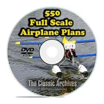 550 Giant Scale Rc Model Airplane Plans Templates, Bombers Military Dvd F58. Fixed Price $11.95.