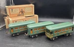 3 Lionel Pre-war Gauge #607, & #608 Pullman Passenger Cars With Boxes. Fixed Price $299.99.
