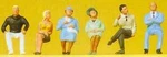 Preiser 68209 1/50 Scale Figures Seated Passengers PKG(6). Fixed Price $34.99.