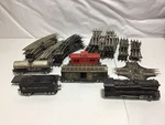 Marx Train Locomotive, Tender, Reading, Niacet Chemical And Track Lot. Fixed Price $64.99.