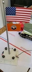 Lionel 6-84307 American Flag Pole Plug Expand Play Scale With Figures. Fixed Price $22.82.