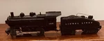 Lionel #1665 0-4-0 Steam Switcher With #2403B Slope-back Bell Tender. Fixed Price $250.00.