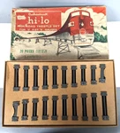 Authenticast Hi-lo #TS7 Railroad Trestle Set 20 Pieces Original Box C-6. Fixed Price $24.99.