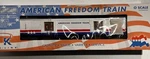 K-line Aluminum Scale American Freedom Train Display Car 101,18 K4601-30101. Fixed Price $319.20.