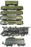 Used Mth 20-3801-1 Prr/us Army G-5 Steam Passenger Set W/PS2 & Box. Fixed Price $1349.99.