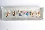 Ho Scale Preiser Figures # 10385 Seated Passengers For Bus Train. Fixed Price $23.95.