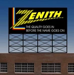 Miller Engineering 880451 Ho/o Zenith Animated Rooftop Billboard Light Works. Fixed Price $57.94.