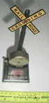 Bell Ringing Metal Operating Railroad Crossing Signal O/O27 Af Marx Lionel Works. Fixed Price $24.95.