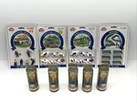 Modern Power Lot Of (9) Scale Cows People Benches Lighted Figures Workers. Fixed Price $62.99.
