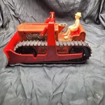 Marx Toys "climbing Tractor" Wind-up W/ Pair Of Mint Tracks & Original Box. Fixed Price $245.00.