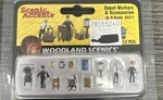 Woodland Scenics Scale A2211 Depot Workers & Accessories. Fixed Price $17.99.