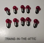 Lionel 257 Translucent Red Blinking 14 Volt Bulb Bayonet Base New Tested 10 Pack. Fixed Price $9.95.