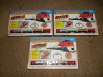 Lot Of 3: Remco - Santa Fe Freight All Aboard Railroad Train Sets (new, 1990). Fixed Price $69.99.