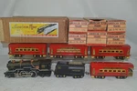American Flyer Prewar Gauge Passenger Set, Near Mint-boxed. Fixed Price $1195.00.