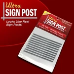 PR7445 Ultra Sign Post Kit Round Style Railroads Dioramas Slot Car Tracks. Fixed Price $14.99.