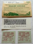 Champ Ho Scale Decal-union Pacific/up Stock Car-yellow W/red Lettering #HC-105. Fixed Price $6.00.