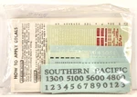 Walthers Ho Scale Decal #934-8990A Southern Pacific Cab Diesel Psgr./freight. Fixed Price $9.99.