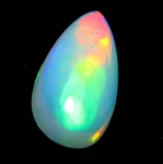 Certification Natural Ethiopian Opal White Multi Fire Cabochon Gemstone 5.10 Ct. Fixed Price $81.60.
