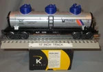 K-line 636-3933 Nj Transit Port Morris #1220 Dome Tank Car O/027GA Wks/ Lionel. Fixed Price $65.00.