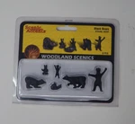 Woodland Scenics A2737 Scale Black Bear Figures (set Of 6). Fixed Price $27.96.