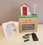 Lionel No Automatic Gateman With Green Base/red Roof Ob W. 145C Contactor. Fixed Price $99.99.