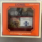 Vintage Lionel Blinking Light Billboard With Classic Railroad Images 6-24212. Fixed Price $45.00.