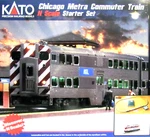 Kato New 2026 Scale Chicago Metra F40PH Unitrack Starter Set 106-0037. Fixed Price $273.19.